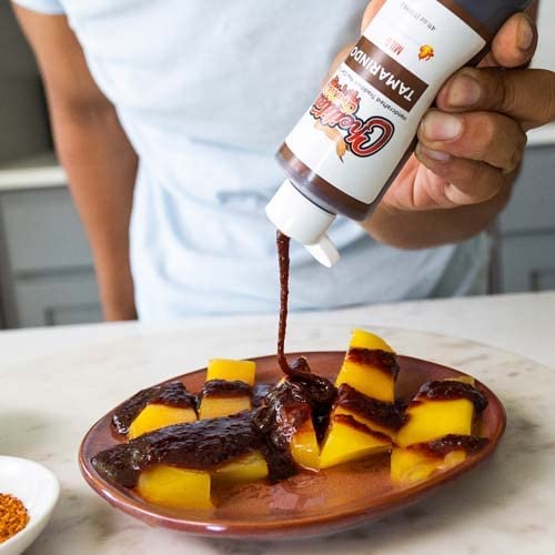 Cheilitas Chamoy All Natural Mexican Rim Candy Dip | Tamarindo Grab & Go Bottle | Hand Crafted for Drinks, Cocktails, Micheladas, Beer and More