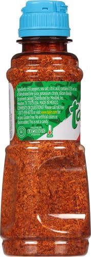 Tajin Clásico Reduced Sodium Seasoning, Authentic Mexican Chile Lime Spice Blend for Fruit, Vegetables, Salad Bowls, Avocado, Cucumber, and Fresh Produce, Zesty Flavor Enhancer, 5 oz, (Pack of 1)