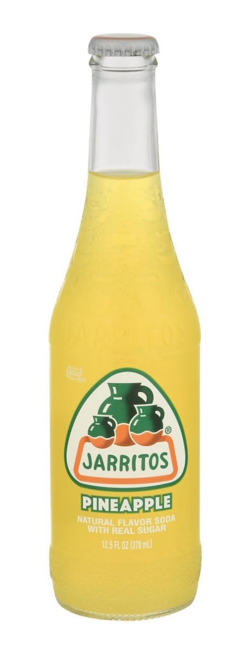 Jarritos Piña | Pineapple Soda 12.5oz Glass Bottle Pack of 6