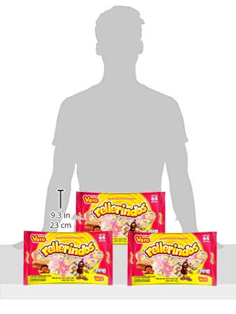 Vero Mexican Tamarindo Candy Rellerindos - 65 Count (3 Pack)