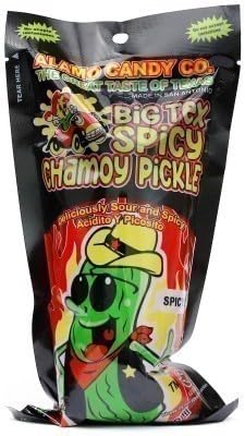 Alamo Hot Spicy Chamoy Pickle Kit, Mexican Candy Mix make the Famous TikTok Trend, (13 Pieces) Includes Original Alamo Spicy Dill Pickle, Baby Lucas, Lucas Gusano, Skwinkles Salsaghetti & and Other Mexican Candy by LookOn