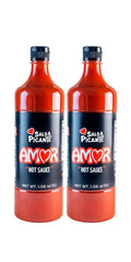 Amor Mexican Chili Pepper Sauce, 33 fl oz, Pack of 2