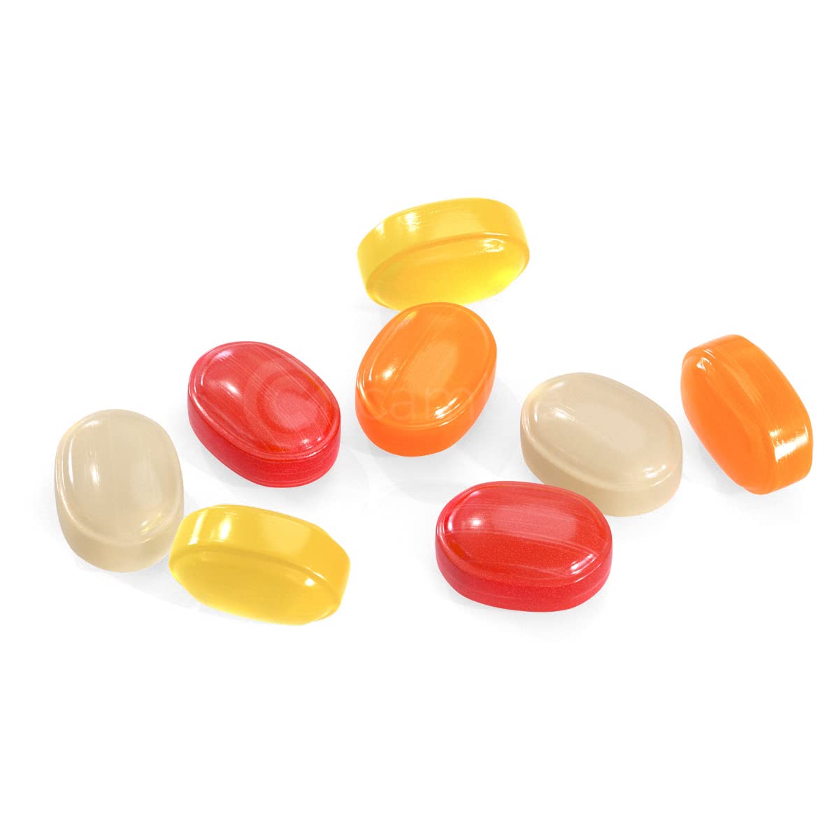 Strawberry Hard Candy Individually Wrapped by Cambie, 2 lbs of Strawberry Candy with a Deliciously Sweet Hard Exterior with a Soft, Fruit-Filled Center