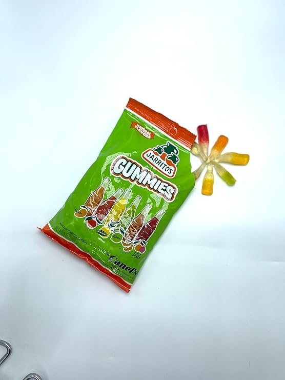 Canel’s Jarritos Gummies Candy – 8 oz Bag – Mixed Fruit Flavors – Vegan Mexican Gummy Treats