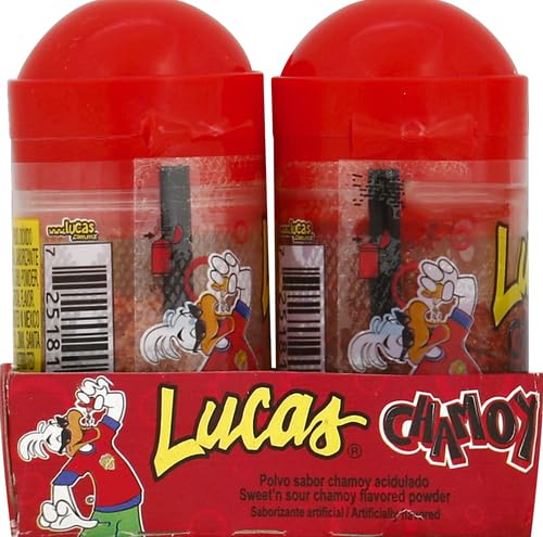Lucas Powder Chamoy Flavored Candy, 0.71oz - 10 Pieces Pack for Treats, Fruit, Parties, Piñatas – Perfect treat for Easter Baskets