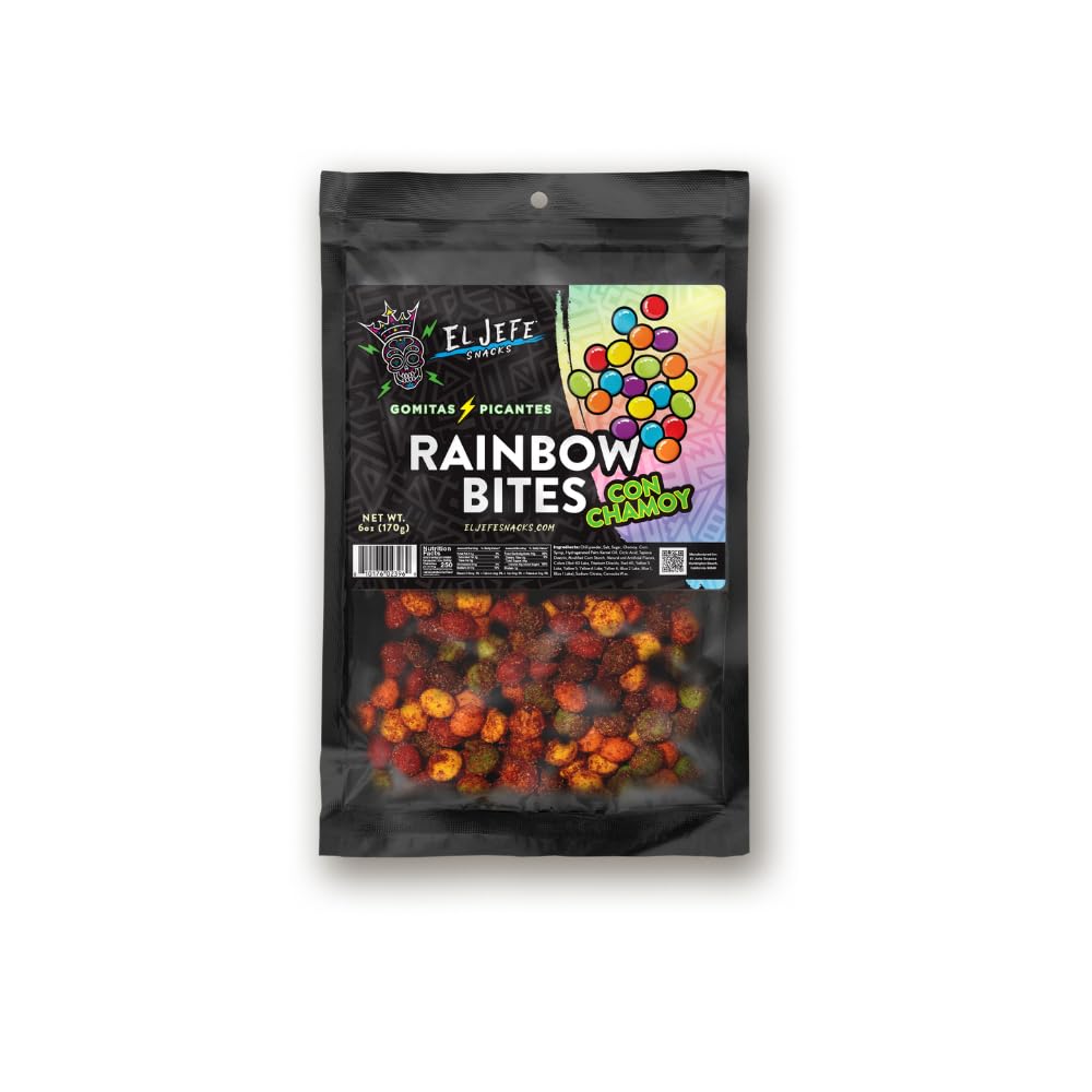 El Jefe Snacks Chamoy Red Ropes Candy – Sweet, Spicy & Tangy Mexican Chamoy Candy – Chewy Strawberry Ropes Coated in Chamoy – Gummy Candy, Authentic Mexican Snack, 6oz