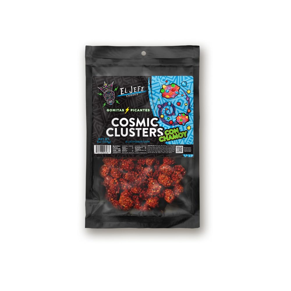 El Jefe Snacks Chamoy Red Ropes Candy – Sweet, Spicy & Tangy Mexican Chamoy Candy – Chewy Strawberry Ropes Coated in Chamoy – Gummy Candy, Authentic Mexican Snack, 6oz