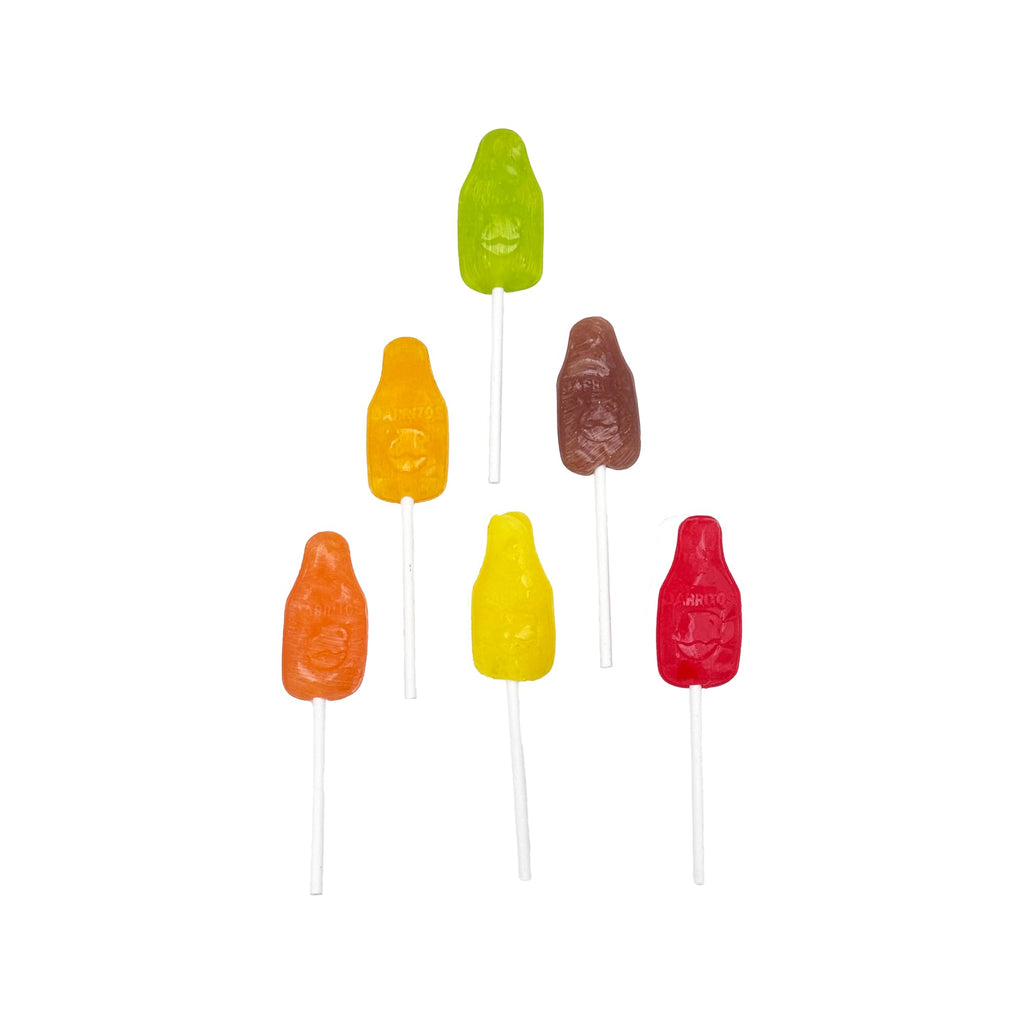 Jarritos Pops - Spicy or Sweet Assorted Pack Naturally Flavored Lollipop Candy, Mexican Candies, Dulces Mexicanos, Snack, Treat, Suckers (Spicy)