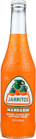 Jarritos Mexican Soda, 12.5 Oz Glass Bottle (Pack of 4) (Mandarin (Mandarina)) by Jarritos