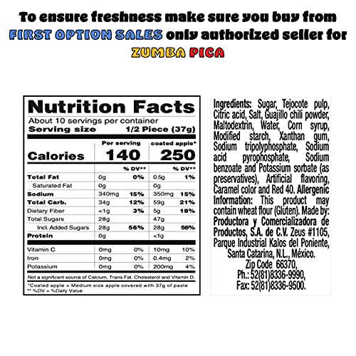 Zumba Pica Forritos - Tamarind Flavor Soft Caramel Paste for Apples - Tamarind Paste to Cover Apples - Tamarindo Mexican Candy - Caramel Apple Wraps - Forritos Tamarindo para Manzanas (5 Count)