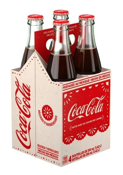Cola Made in Mexico, 4 x 355ml/12 fl. oz (Shipped from Canada)