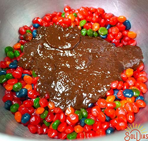 SolDias Dulces Enchilados Gusher, Heat Level, Spicy, Gusher in Chamoy, With No Added Allergens, 2.5 oZ