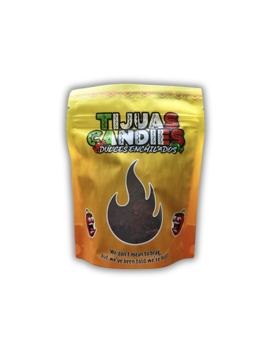 Tijuas Spicy Chamoy Gusherz Fruit Candies | Sweet, Sour & Spicy, Chamoy Coated, Mexican-Style Dulces Enchilados