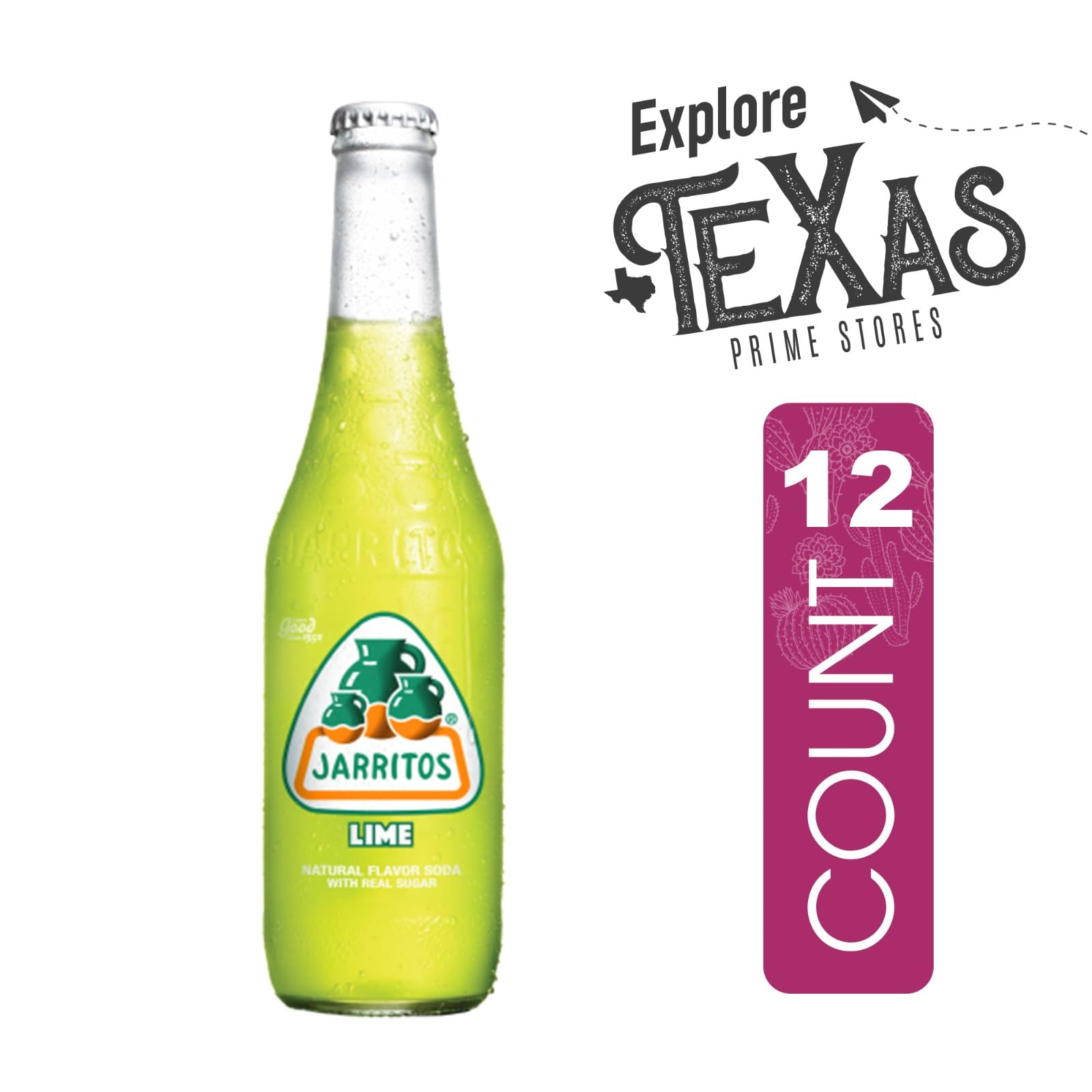Jarritos 12-Pack of Mango Mexican Soft Drink Glass Bottle 12 fl oz Made with 100% Natural Sugar