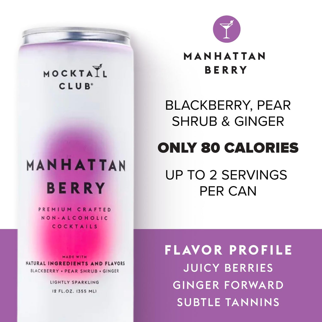 Mocktail Club Jalisco Passionfruit Sparkling Non-Alcoholic Cocktail 12oz (12pk), 80 Cals, Gluten-Free, No Artificial Ingredients, Zero Proof – with Passionfruit