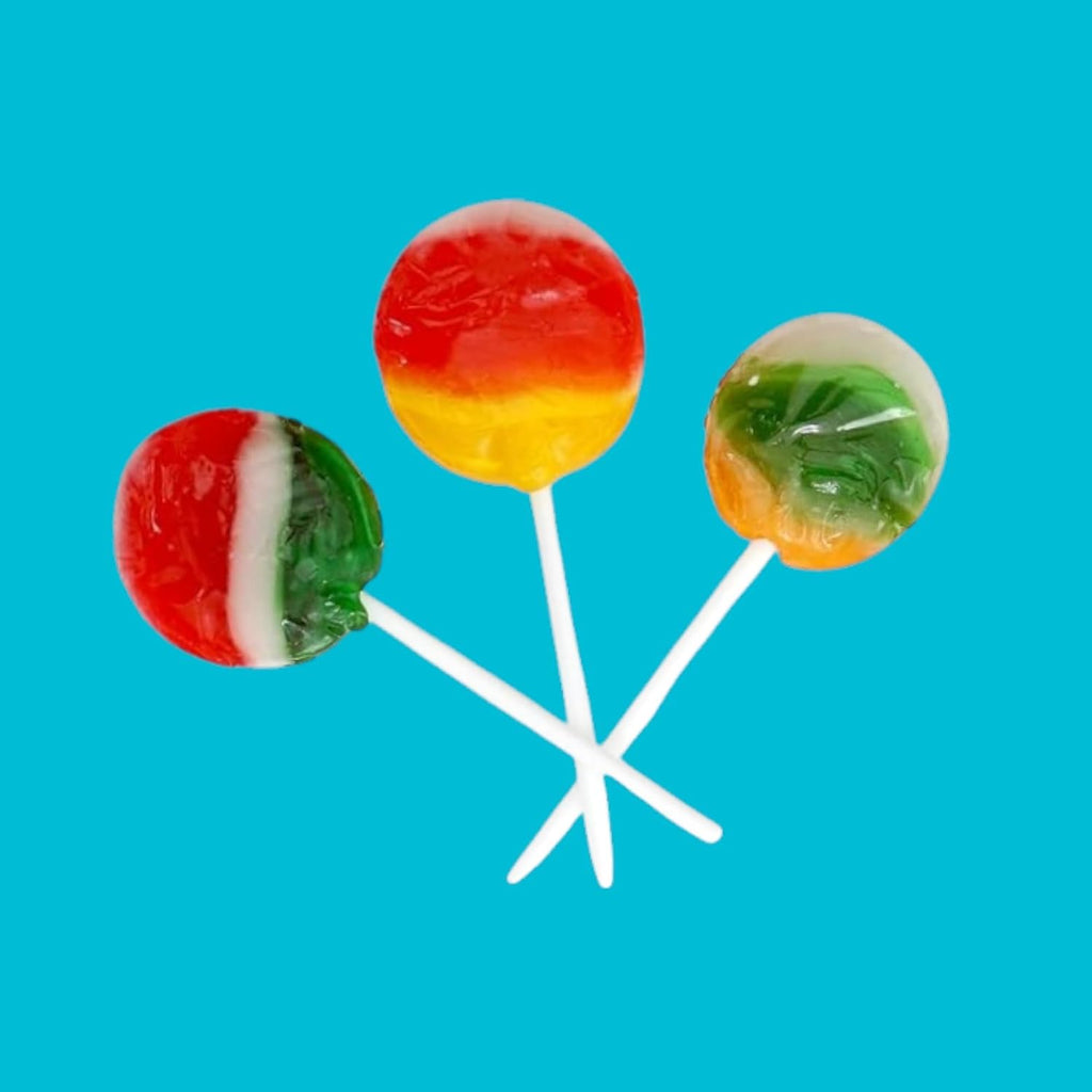 Tiger Pop Lollipops Assorted Mix Fruit Flavors-1.5 lbs Flat and Round Lollipops, Individually Wrapped for Freshness and Convenience- Swirl of Mixed Flavors great for adults and kids of all ages(24 oz)