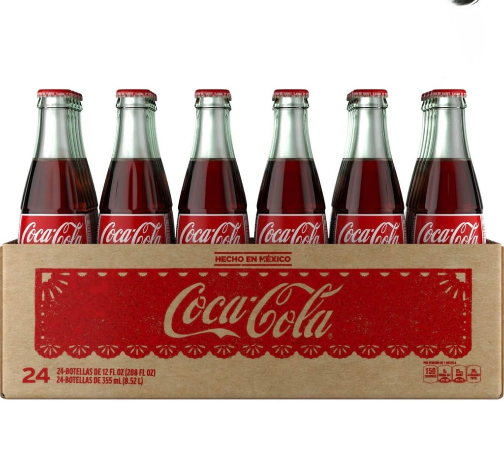 Mexican Coke Glass Bottle, 12 fl oz, 6 Pack Pack of 4