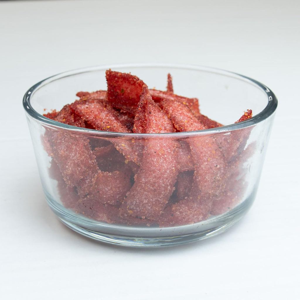 Goso Gummies Sour Strawberry Chamoy Strips – 4oz Bag | Tangy Candy With Real Chamoy Flavor | Sour, Spicy, Sweet | TikTok Viral Candy | Premium Gummy Belt Snacks | Resealable Bag