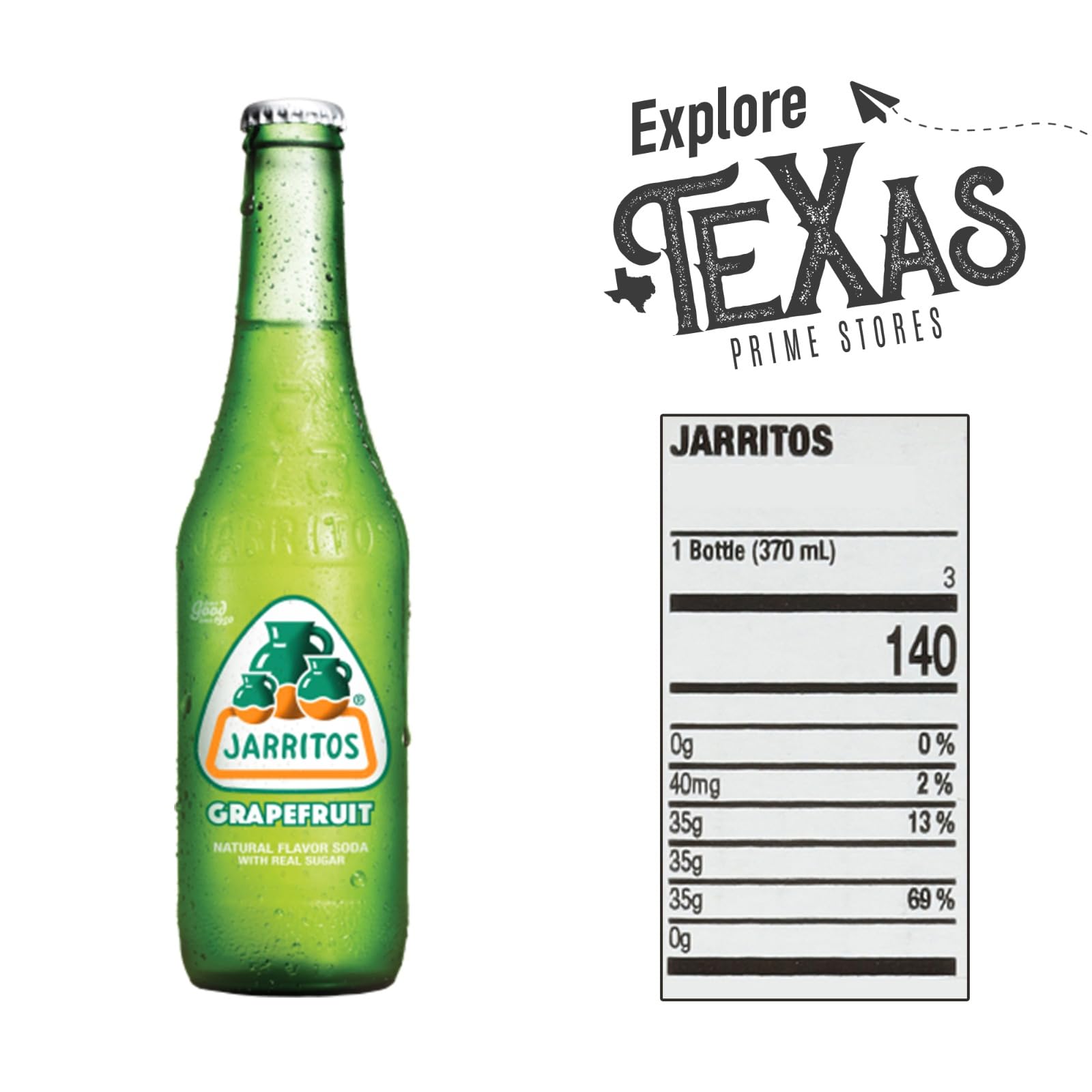 Jarritos 12-Pack of Pineapple Mexican Soft Drink Glass Bottle 12 fl oz Made with 100% Natural Sugar