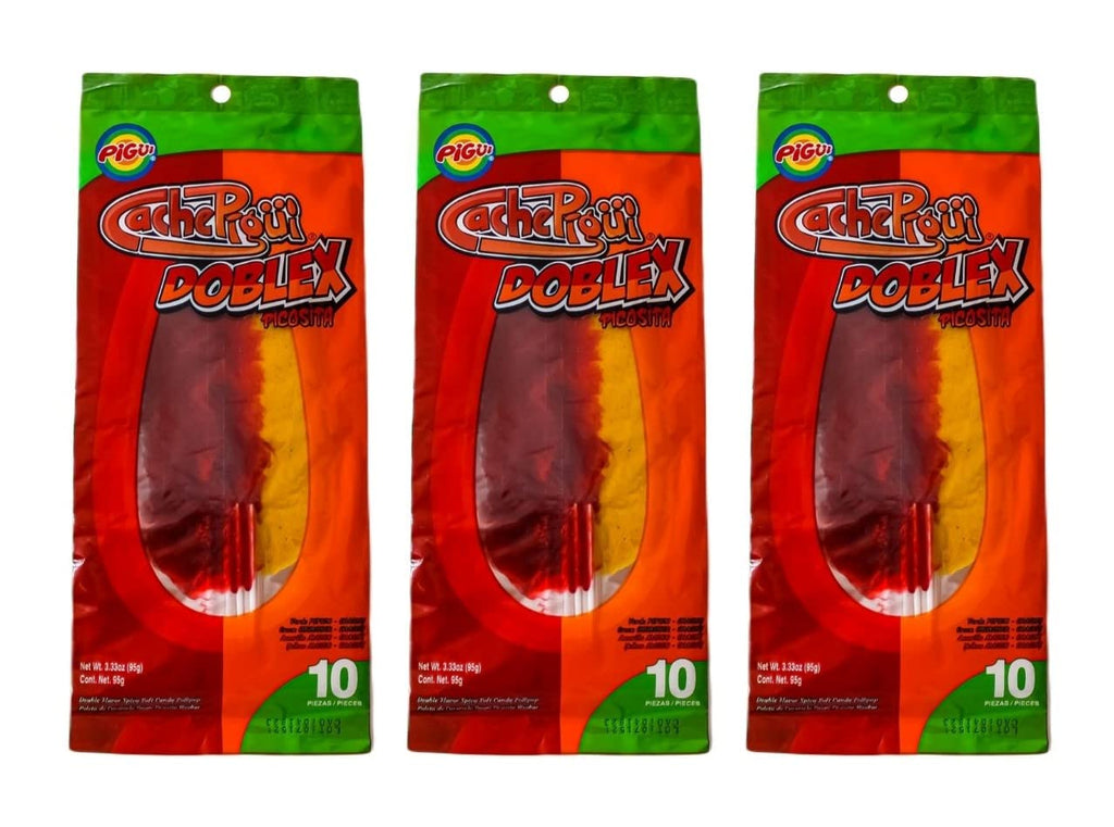 Slaps Paletas/Lollipops,Doblex Picosita Hot) Flavor Cucumber & Mango w/chamoy, 10 Piezes (Pieces) Each, 30 Piezes (Pieces) Total, 300 Grams, 10.59 Ounces Total