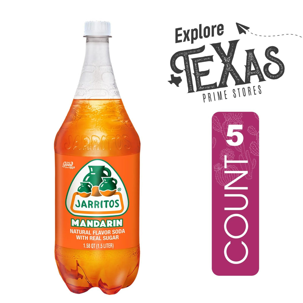 Jarritos 5-Pack of Lime Mexican Soft Drink Plastic Bottle 50.7 fl oz (1.5 lt) Made with 100% Natural Sugar