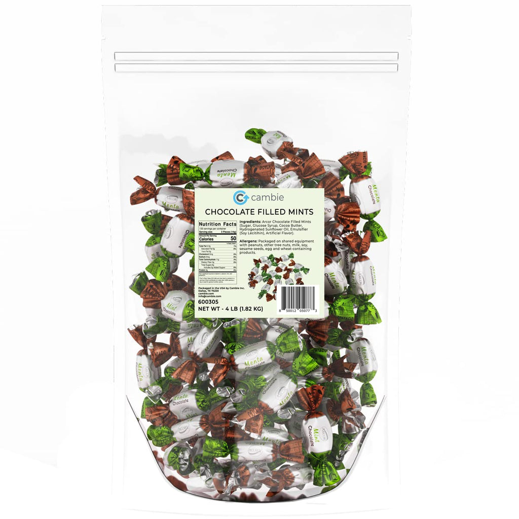 Strawberry Hard Candy Individually Wrapped by Cambie, 2 lbs of Strawberry Candy with a Deliciously Sweet Hard Exterior with a Soft, Fruit-Filled Center