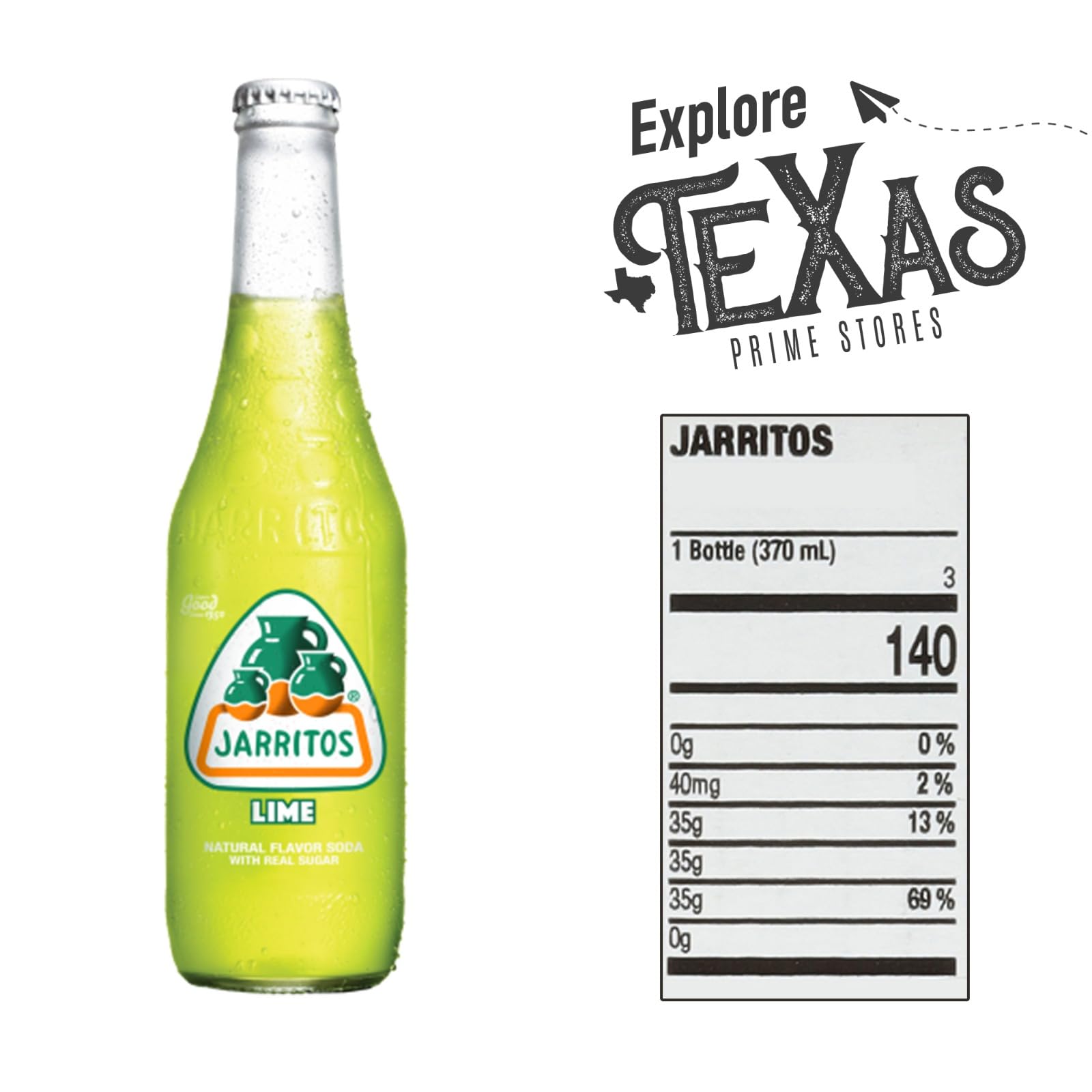 Jarritos 12-Pack of Pineapple Mexican Soft Drink Glass Bottle 12 fl oz Made with 100% Natural Sugar