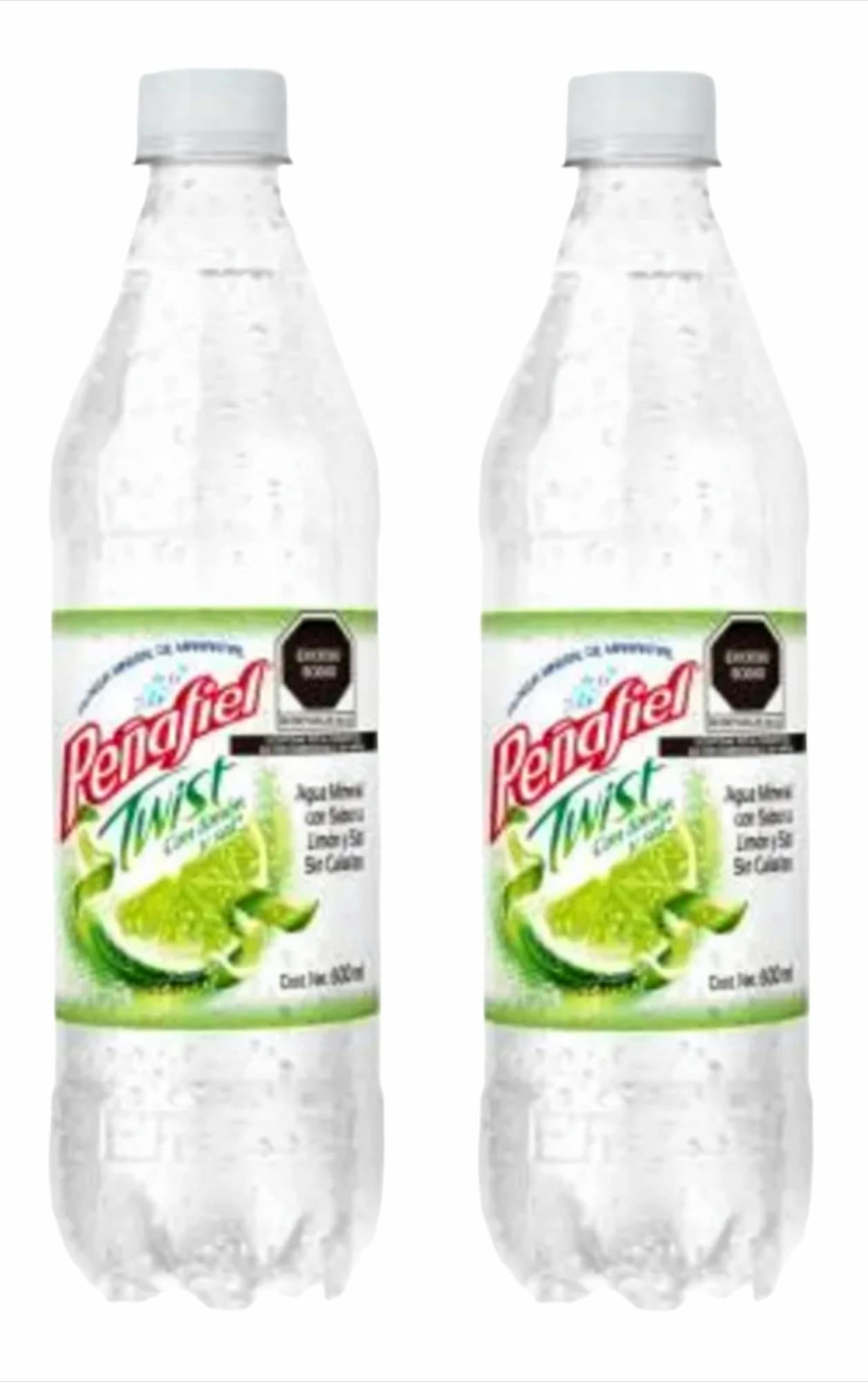 Peñafiel Mineralized Soda 20.2oz (2 pack) Made in Mexico. (Limonada - Lemonade)