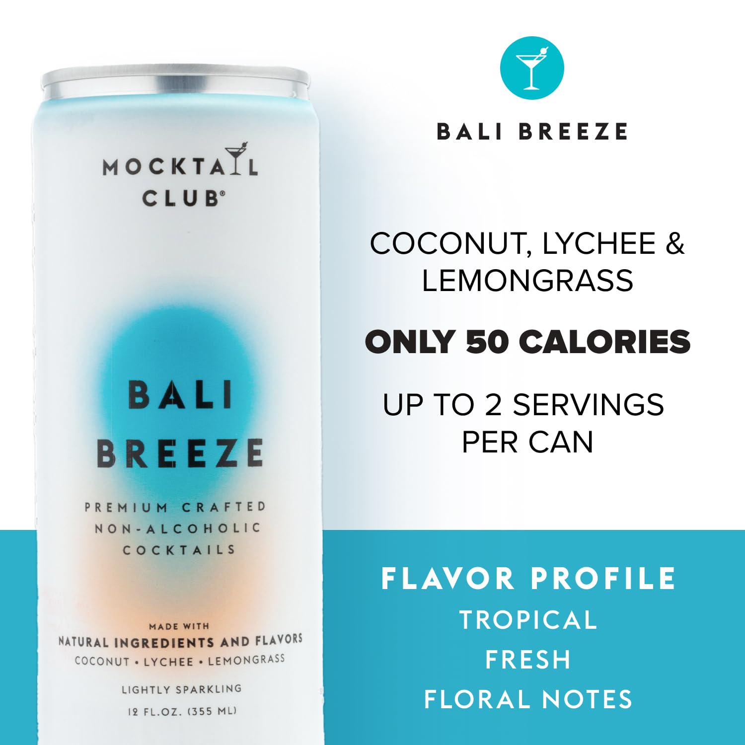 Mocktail Club Jalisco Passionfruit Sparkling Non-Alcoholic Cocktail 12oz (12pk), 80 Cals, Gluten-Free, No Artificial Ingredients, Zero Proof – with Passionfruit