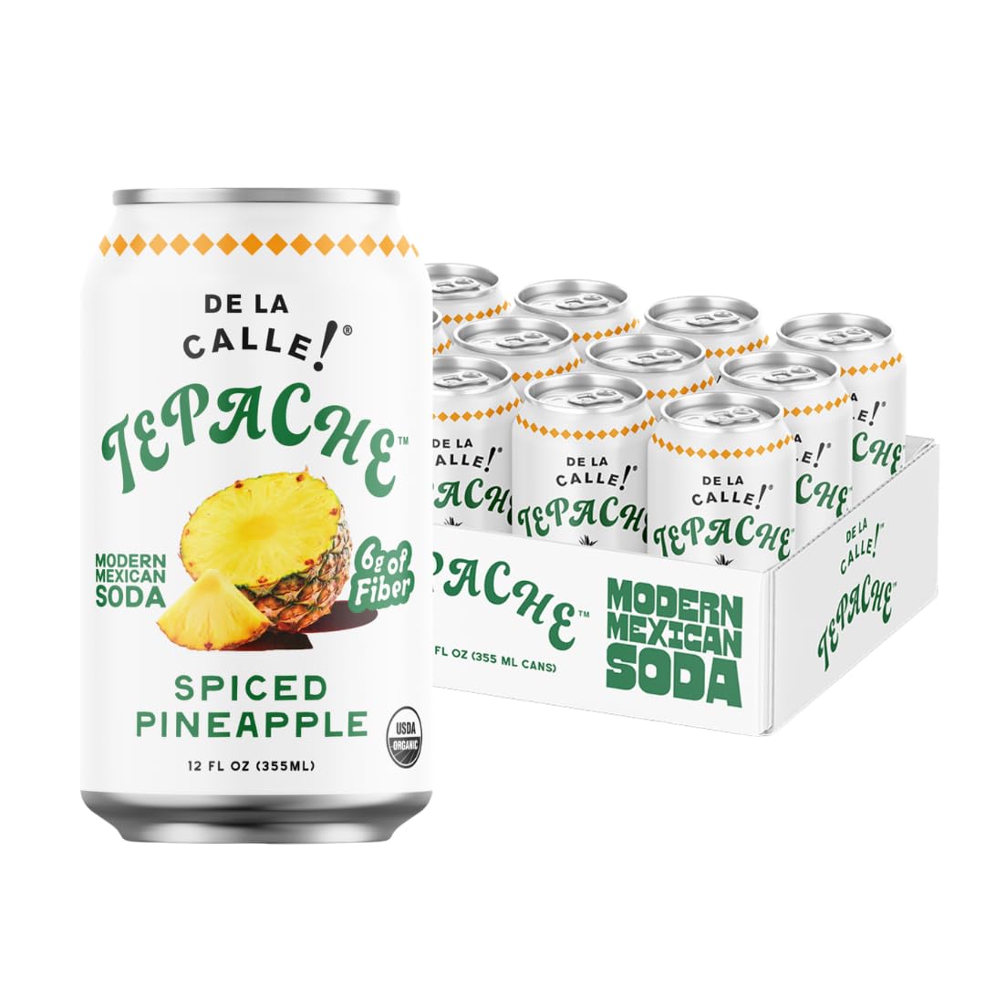 De La Calle Tepache - Mixta Variety Pack - Modern Mexican Soda - Craft Fermented Pineapple Sparkling Beverage - Certified Organic, Non-Alcoholic, Healthy Soda, Low Sugar, Low Calorie, Non-GMO