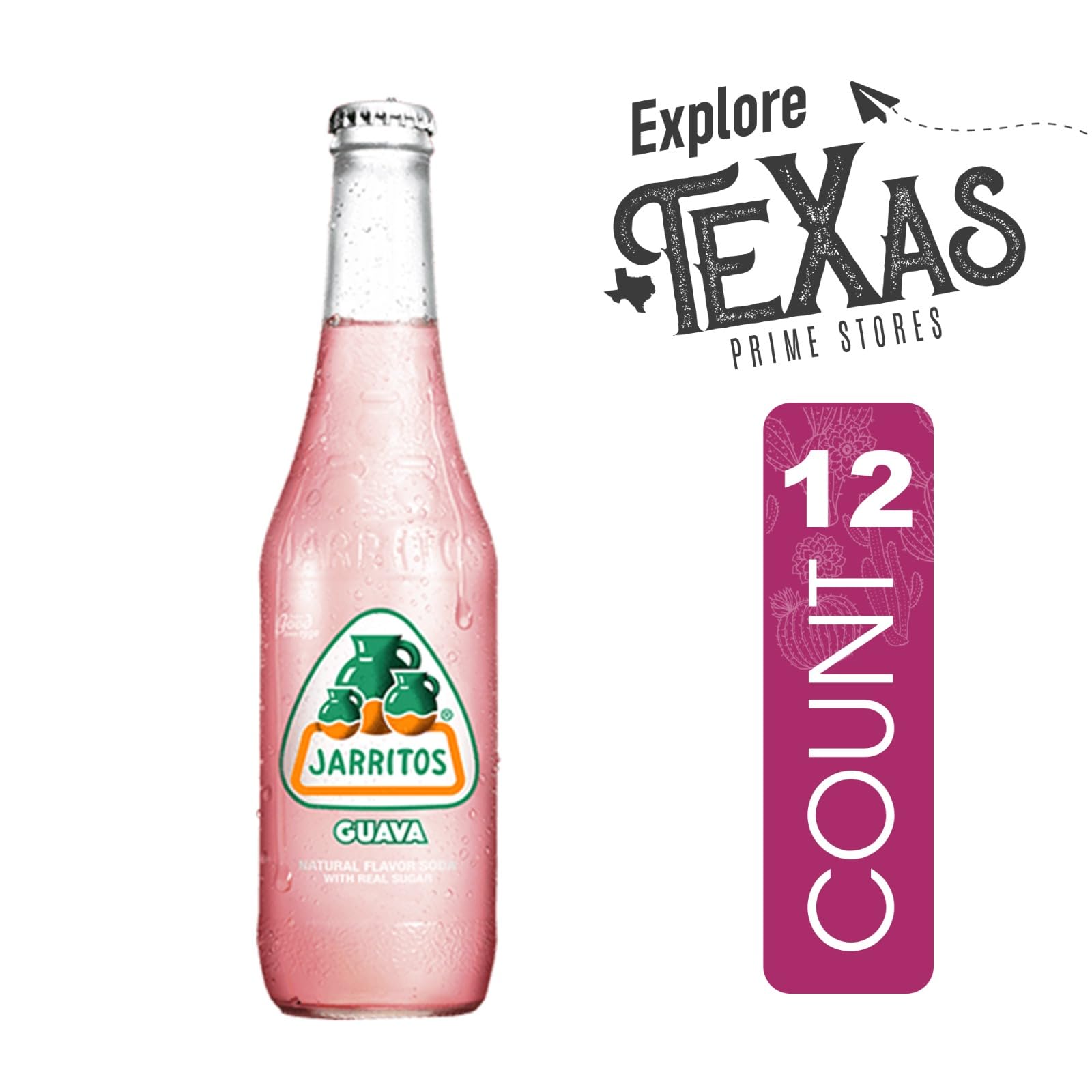 Jarritos 12-Pack of Mango Mexican Soft Drink Glass Bottle 12 fl oz Made with 100% Natural Sugar