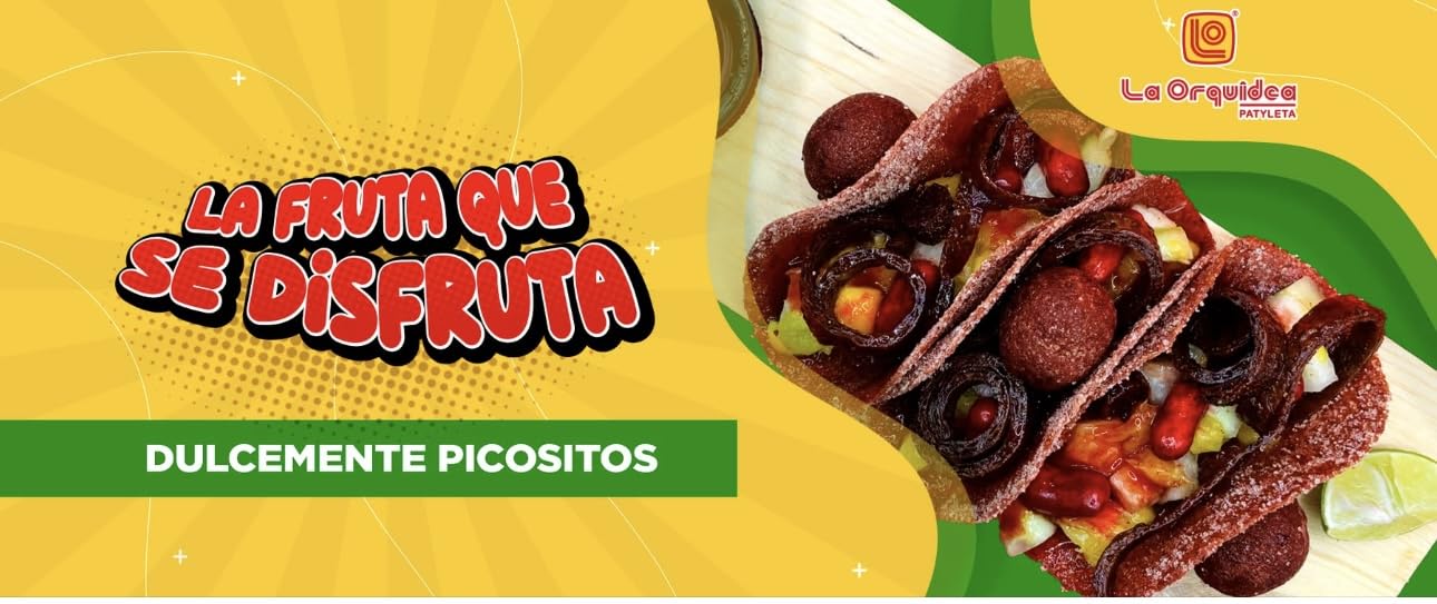2 X La Orquídea Patyleta Tortilla Taco De Dulce Tamarindo Candy Snacks 30 Pcs