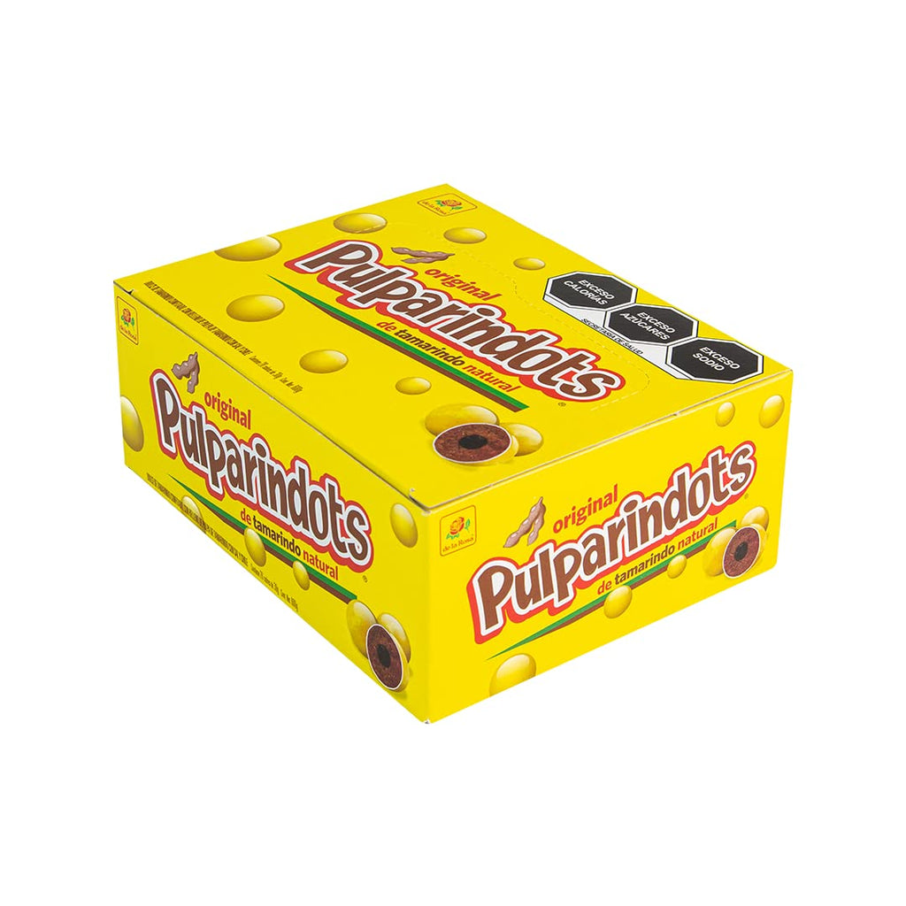 De La Rosa Pulparindots Combo Coated Tamarind Candy 12 pockets10 pcs each Original and Extra Spicy Combo