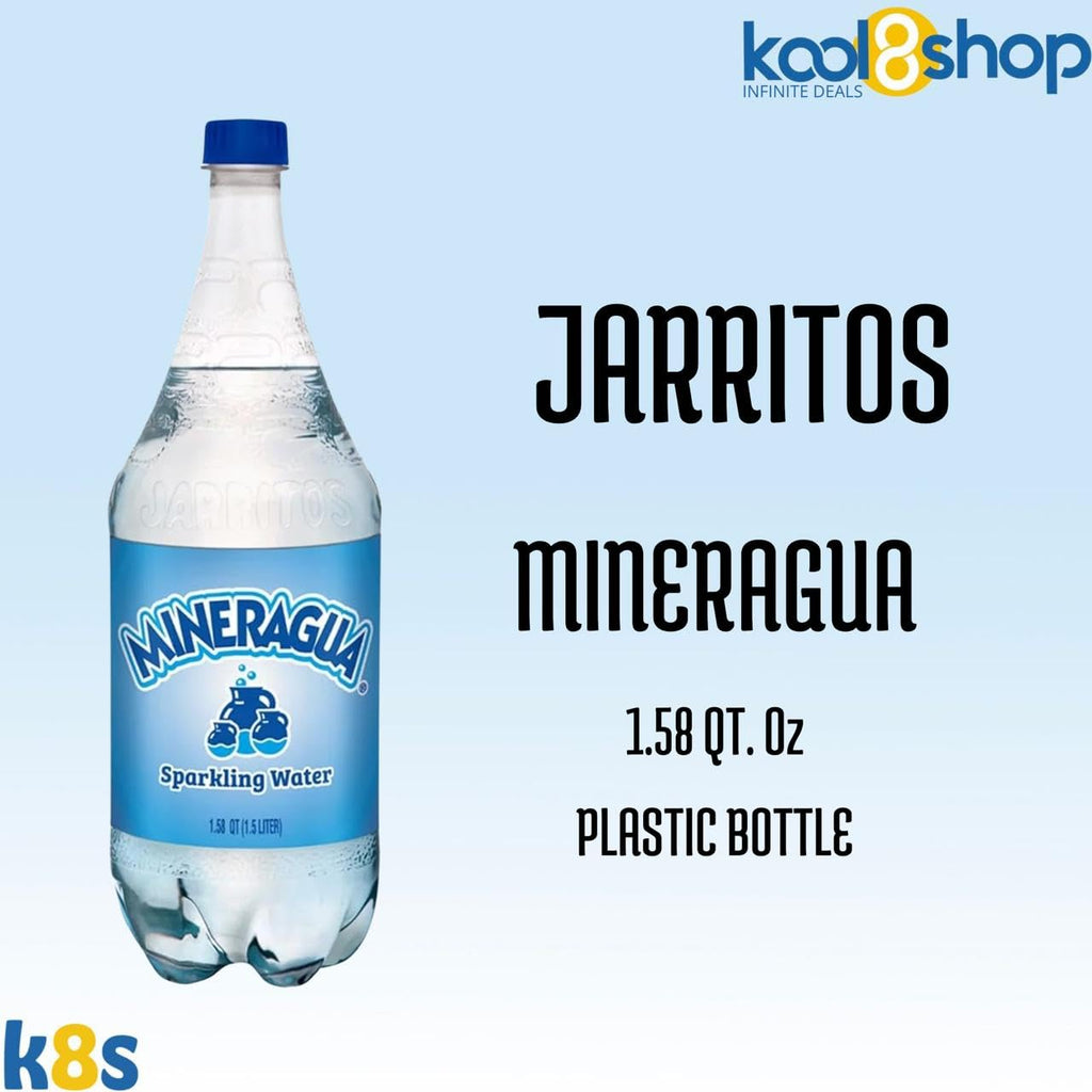 Jarritos Variety Collection Mexican Soft Soda Drink Flavors May Vary 1.5 Lt Plastic Bottles 5-Pack + 15 Sugarcane Disposable Straws by KOOL8SHOP Infinite Deals