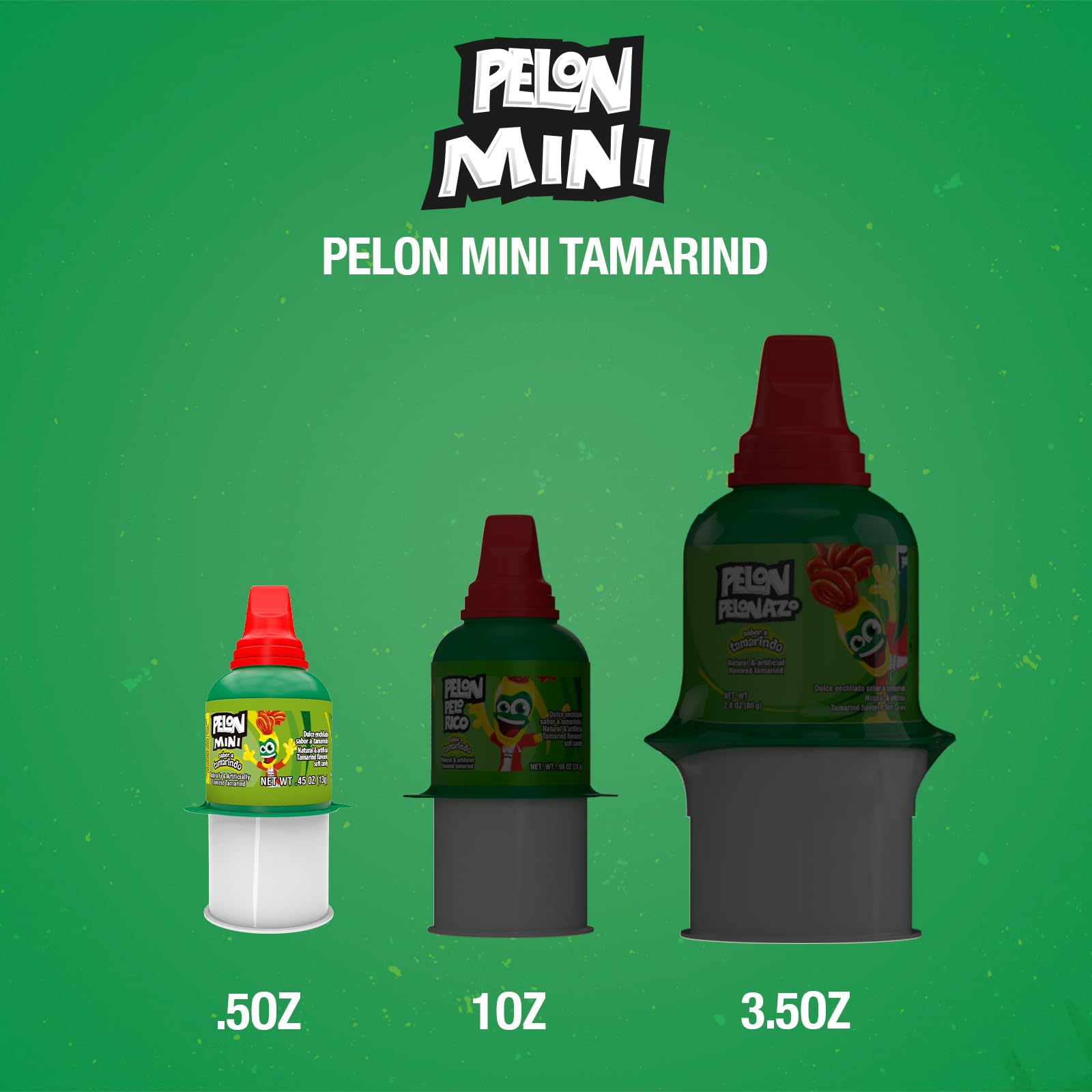 Pelon Pelo Rico Mini Tamarind Candy, 0.45 oz, 18 Count (Pack of 1)