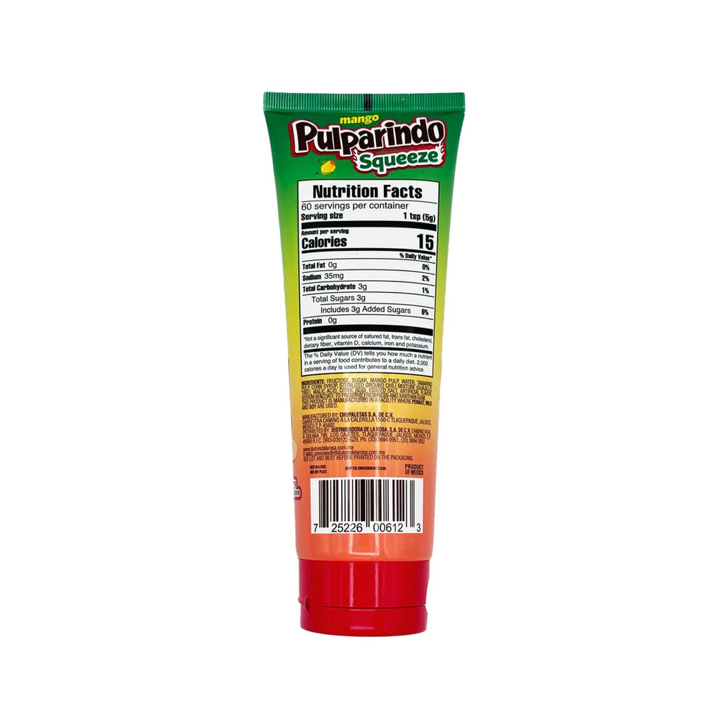 Pulparindo Squeeze Tamarind Candy 10.58 oz - 2 Pack – Choose from Original or Mango Flavor | Spicy, Sweet & Tangy Mexican Candy Snack | Tamarind Paste Dulces Mexicanos (Assorted)