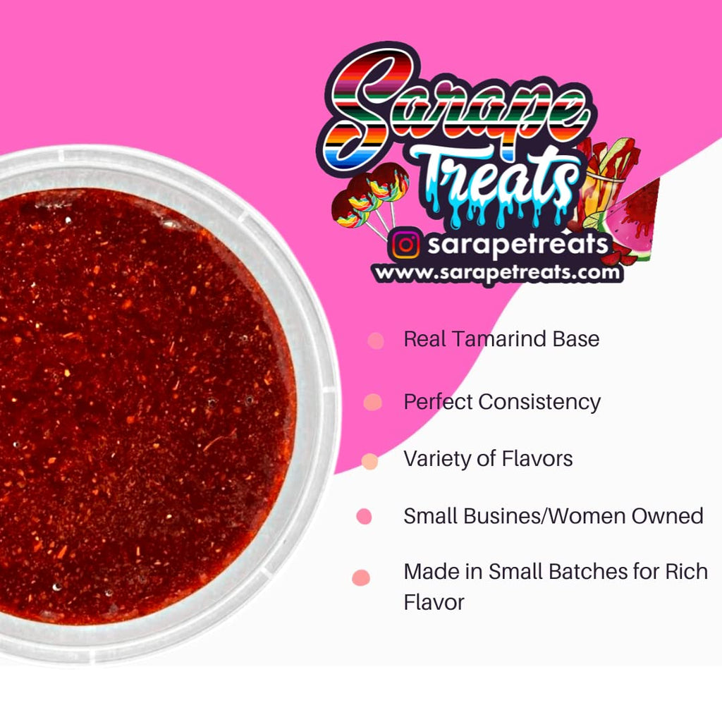 Sarape Treats Chamoy Rim Dip Mexican Tamarind Paste for Drinks, Fruit, Alcoholic Beverages, Candy, and More (Mango)