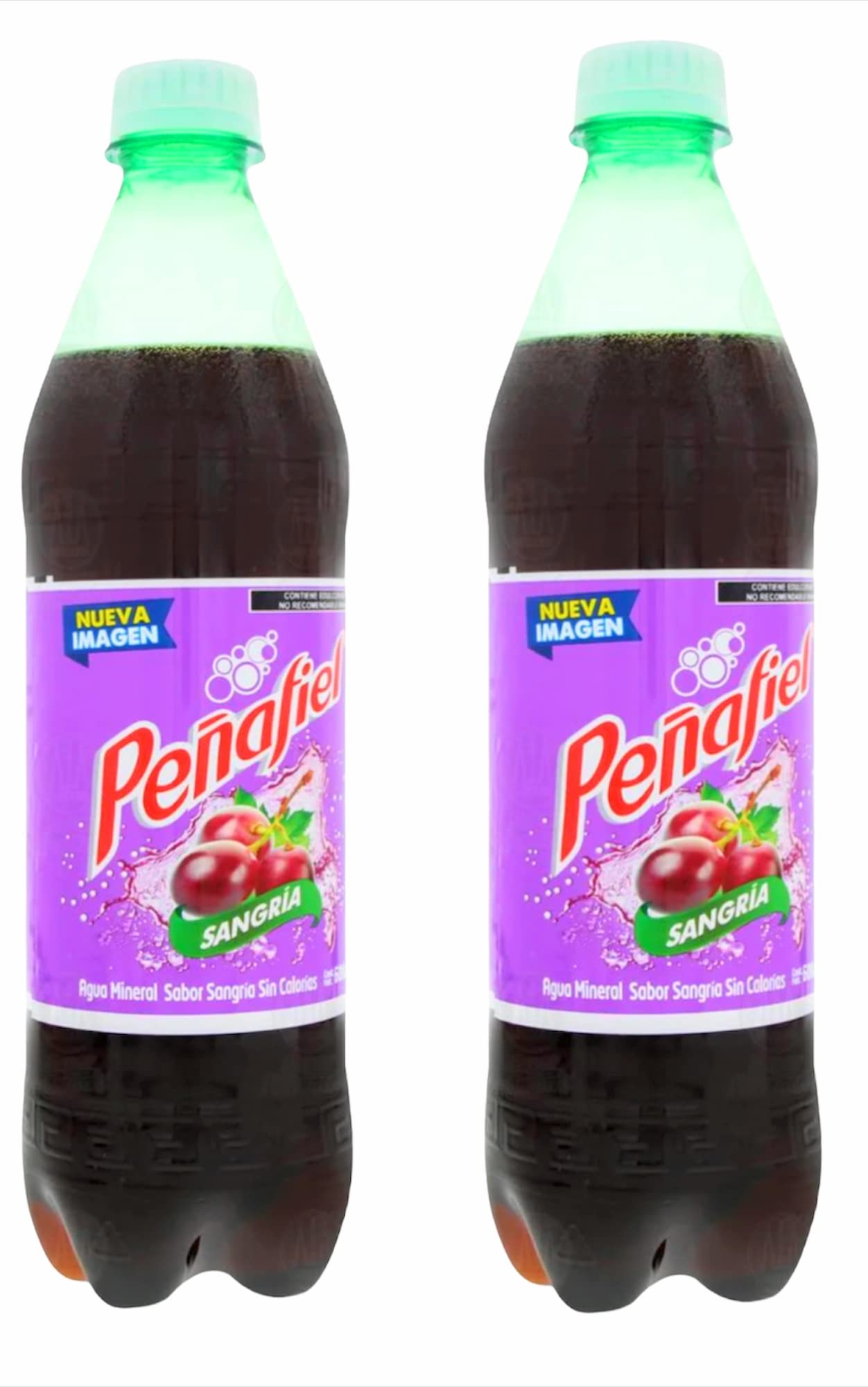 Peñafiel Mineralized Soda 20.2oz (2 pack) Made in Mexico. (Limonada - Lemonade)