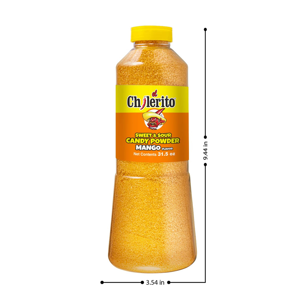 EL CHILERITO Candy Powder Chamoy Mango Flavor 900g/ 31.5 Fl. Oz - For Sweets, Snacks, Pastries, Drinks And Cocktails - To Share With Friends And Family - Kosher