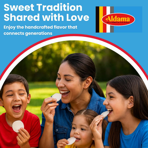 ALDAMA Mini Obleas Milk Candy Wafers – Traditional Mexican Cajeta Wafer Candy, Individually Wrapped (1-Pack, 20 Piece Per Pack)