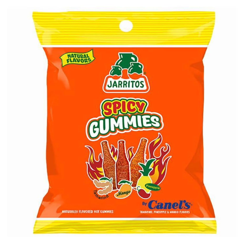 Jarritos Spicy Gummies 7oz Bag – Mexican Candy Chili Infused Gummies with Fruity Flavors – Sweet, Tangy & Spicy Vegan Chewy Snack Treats