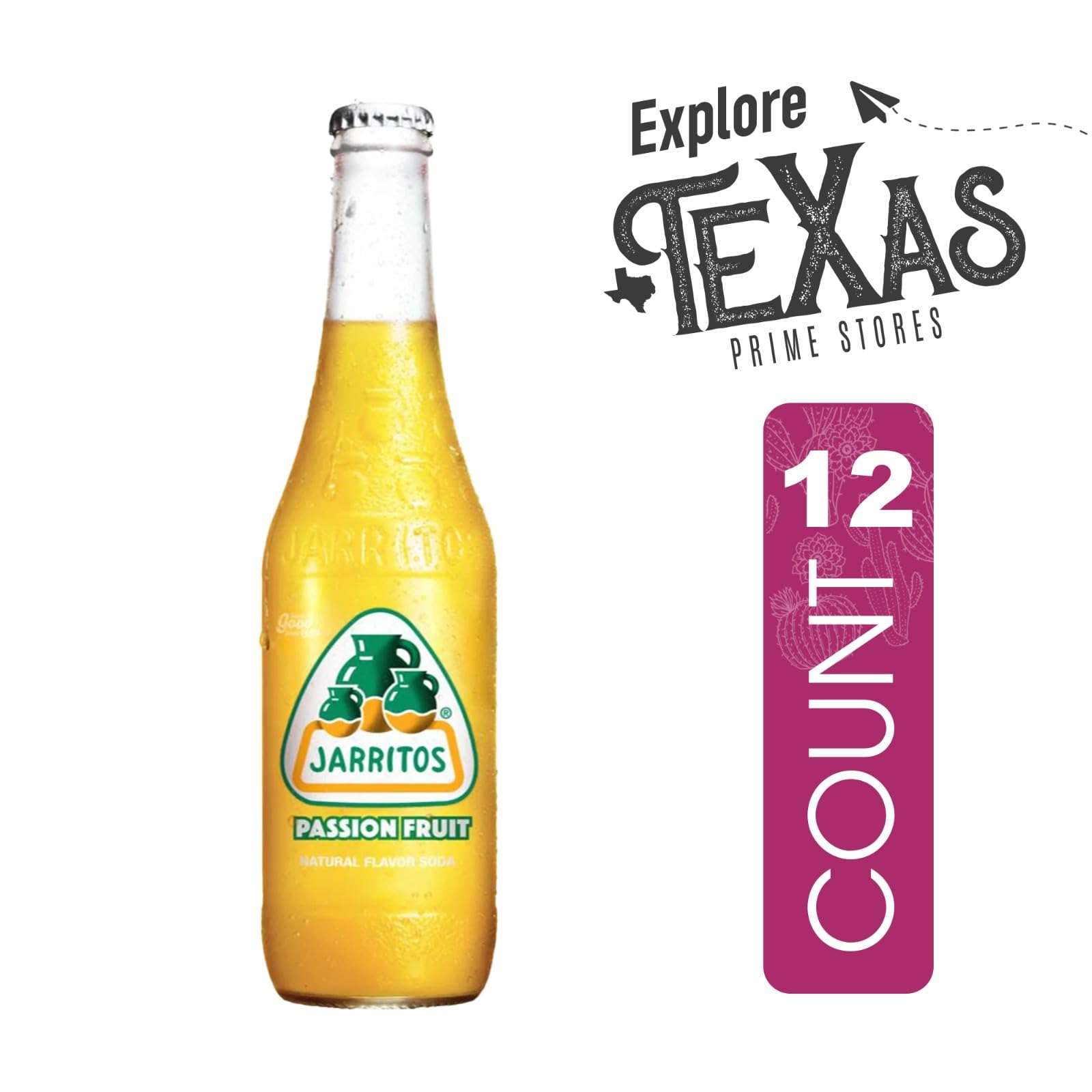 Jarritos 12-Pack of Mango Mexican Soft Drink Glass Bottle 12 fl oz Made with 100% Natural Sugar
