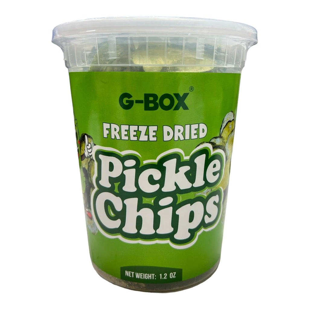 G-BOX Chamoy Freeze Dried Pickle Chips, Healthy Snacks for Adults - Low Calorie, Freeze Dried Food(1.8 Ounce, Chamoy)