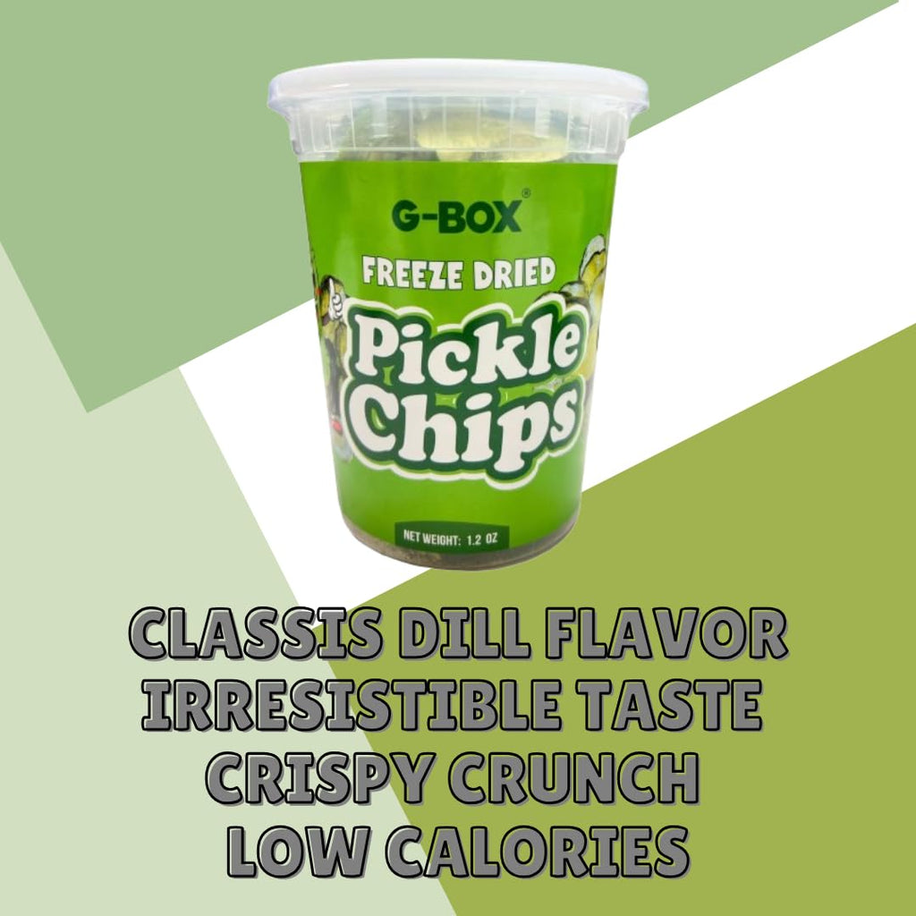 G-BOX Chamoy Freeze Dried Pickle Chips, Healthy Snacks for Adults - Low Calorie, Freeze Dried Food(1.8 Ounce, Chamoy)
