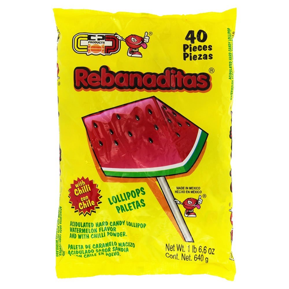 Spicy Mexican Candy Kit Including Vero Mango, Vero Elote and Watermelon Rebanaditas Lollipops