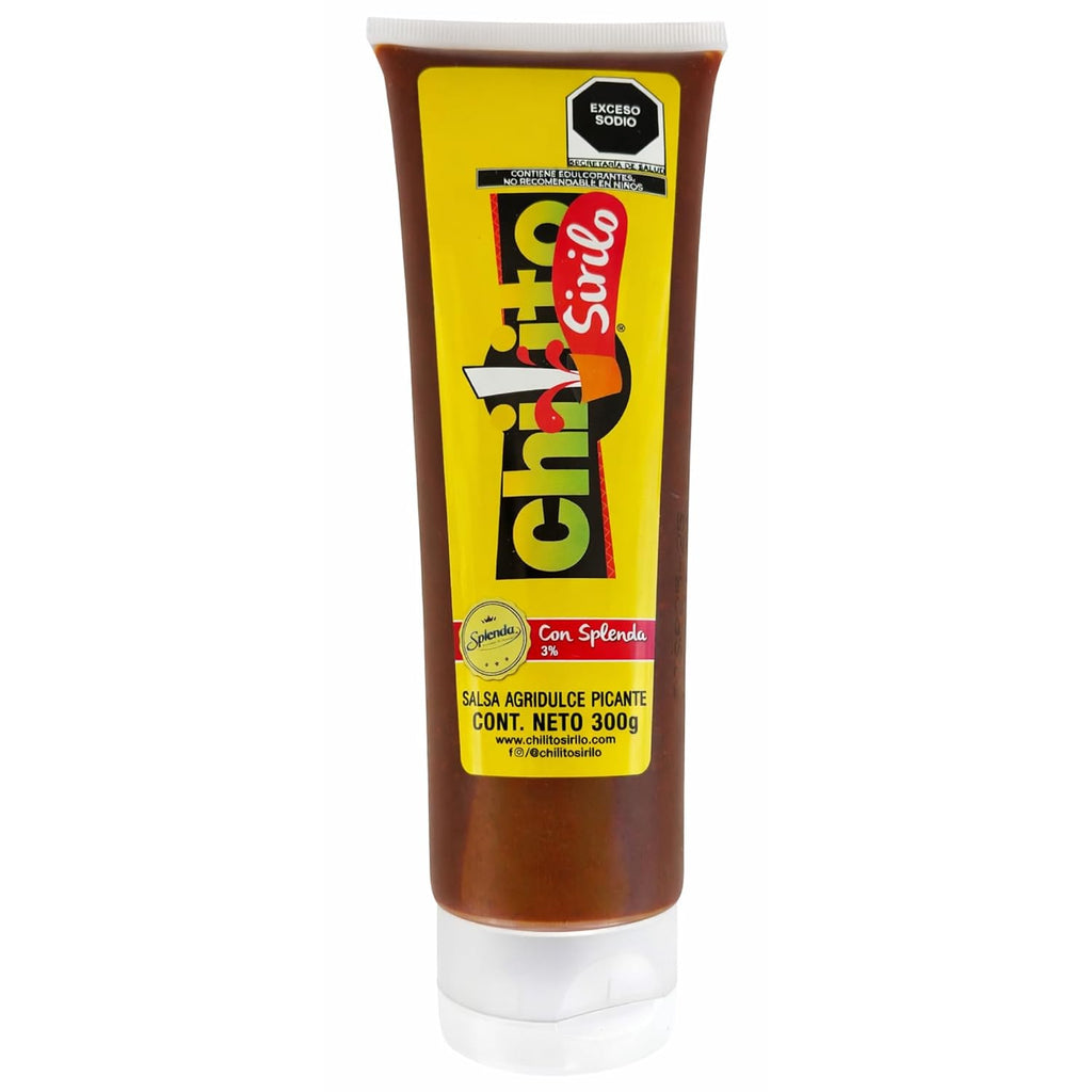 Chilito Sirilo Mexican Sweet Chili Sauce – Sweet, Salty & Spicy Chamoy-Style Sauce with Splenda (sucralose) – Vegan Chili Sauce for Fruit, Snacks, Beer Rims & Drinks, 10.5 oz | 300g