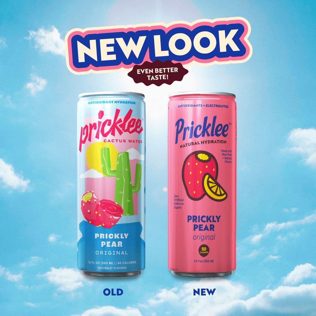 Pricklee Natural Hydration Drink – Prickly Pear, Wild Strawberry, Tropical Mango – Electrolytes + Antioxidants, Low Sugar, No Artificial Sweeteners – Non-Carbonated, Caffeine-Free – Cactus Water-Based (12 oz cans, 12 pack, 4 of each flavor)