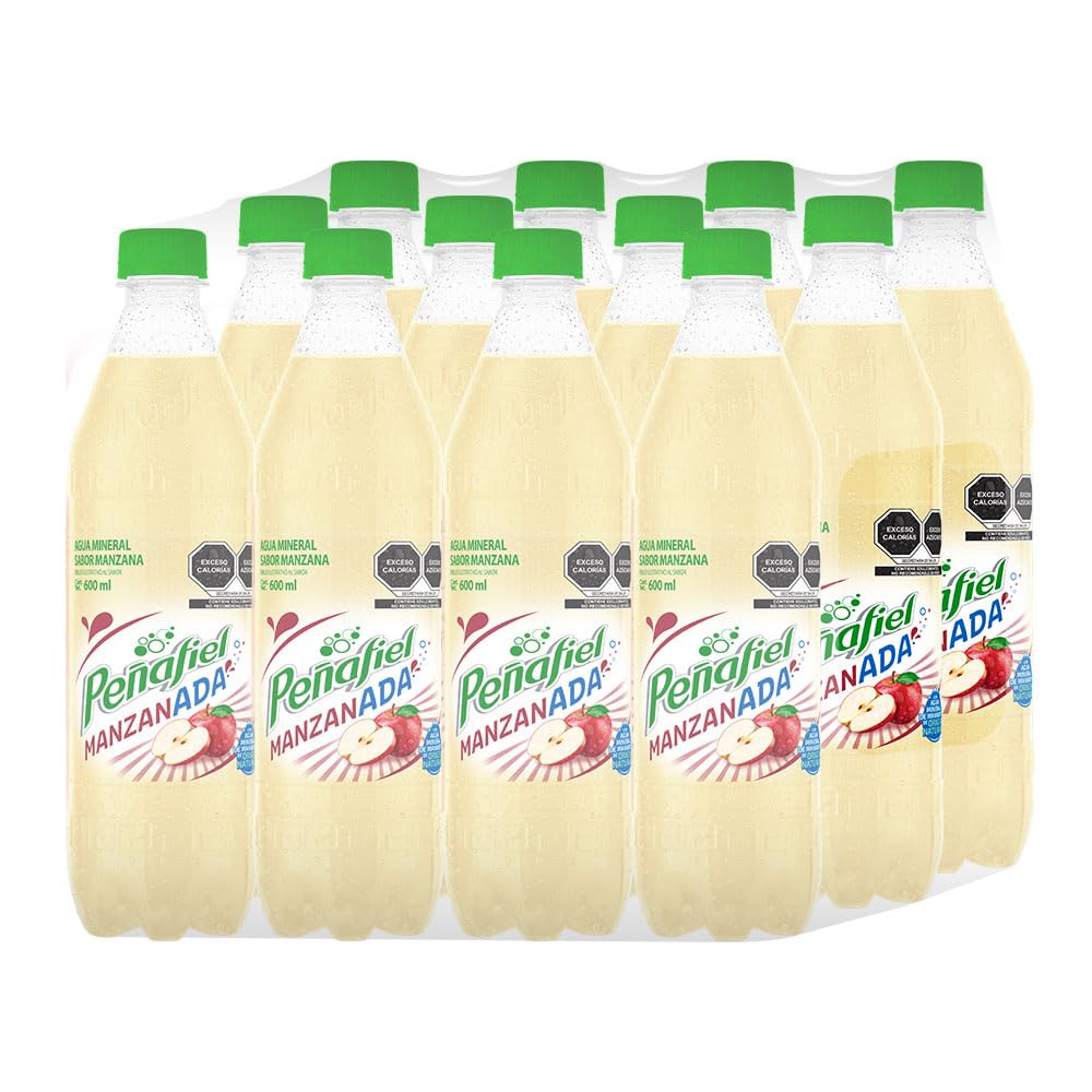 Peñafiel Manzanada, Botella Pet, 600 ml, 12 piezas