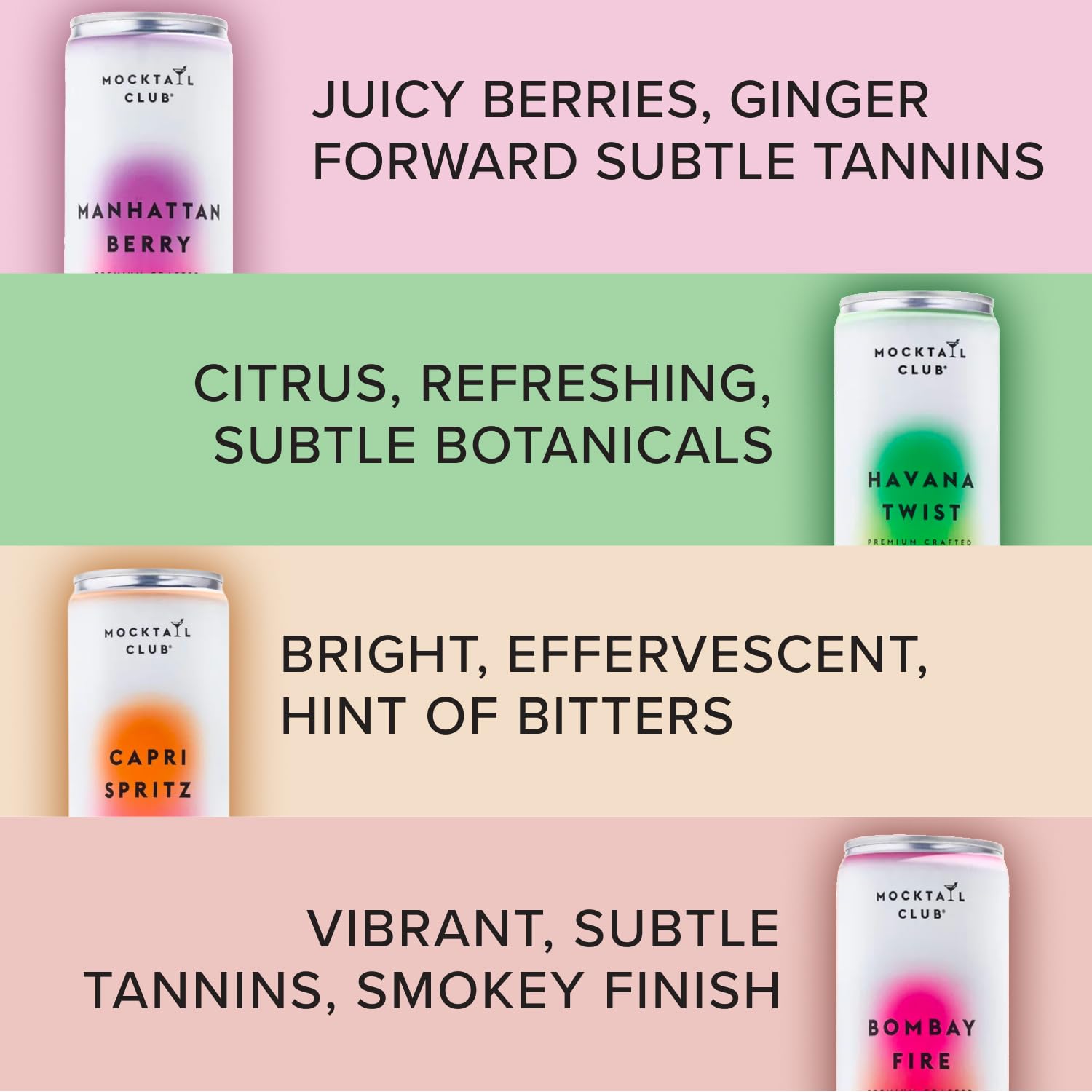 Mocktail Club Jalisco Passionfruit Sparkling Non-Alcoholic Cocktail 12oz (12pk), 80 Cals, Gluten-Free, No Artificial Ingredients, Zero Proof – with Passionfruit