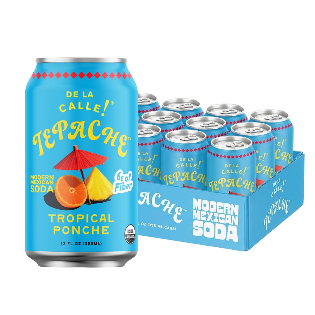 De La Calle Tepache - Mixta Variety Pack - Modern Mexican Soda - Craft Fermented Pineapple Sparkling Beverage - Certified Organic, Non-Alcoholic, Healthy Soda, Low Sugar, Low Calorie, Non-GMO